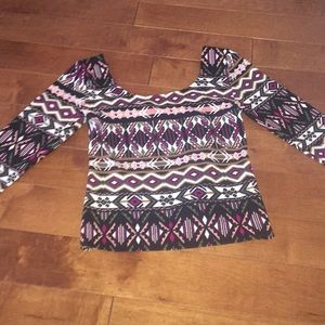 Scoop neck low back top!